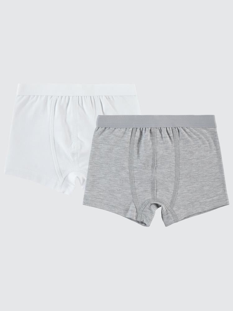 Civil Boys Basic 2-10 Yaş 2'li Boxer Set - Gri