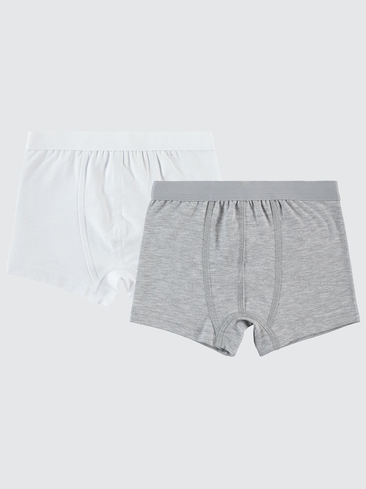 Civil Boys Basic 2-10 Yaş 2'li Boxer Set - Gri