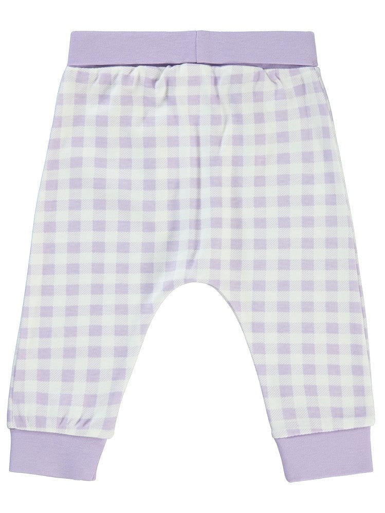 Civil Baby Ekoseli Empirme 6-18 Ay Tek Alt Bebe - Lila