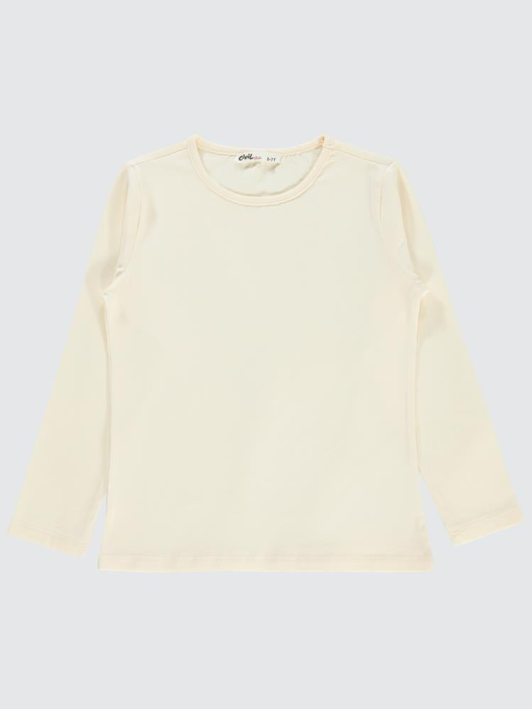 Civil Girls Likralı Süprem 6-9 Yaş Sweatshirt - Fil Dişi