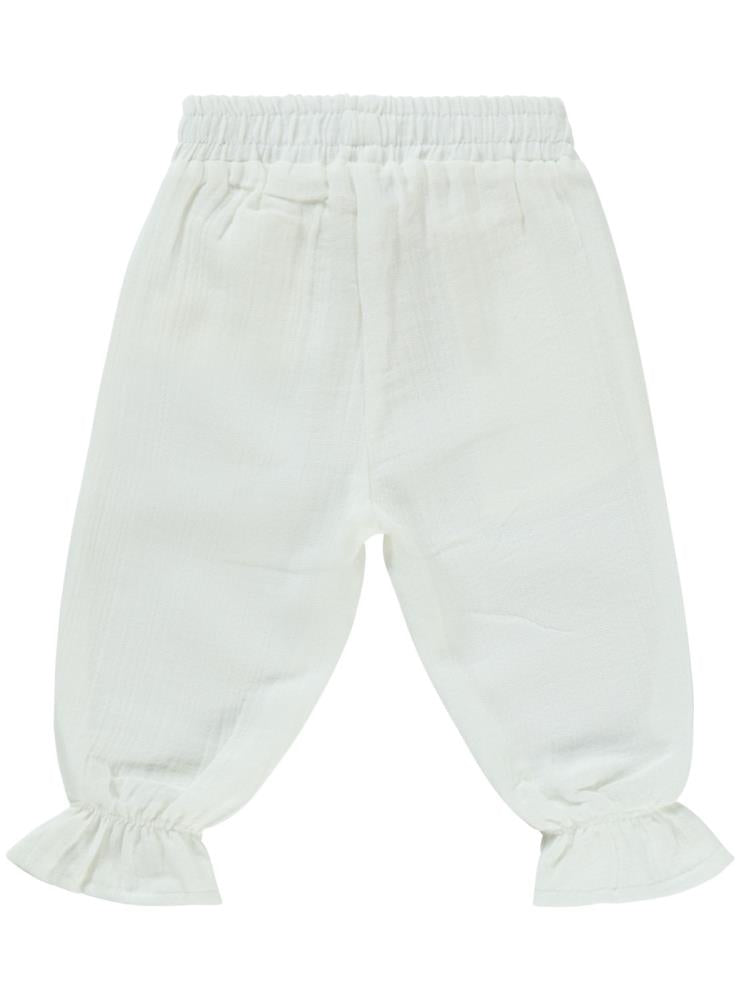 Civil Baby Müslin Basic 6-18 Ay Pantolon - Ekru