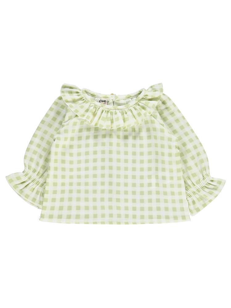 Civil Baby Pitikare Desenli 6-18 Ay Gömlek - Yeşil