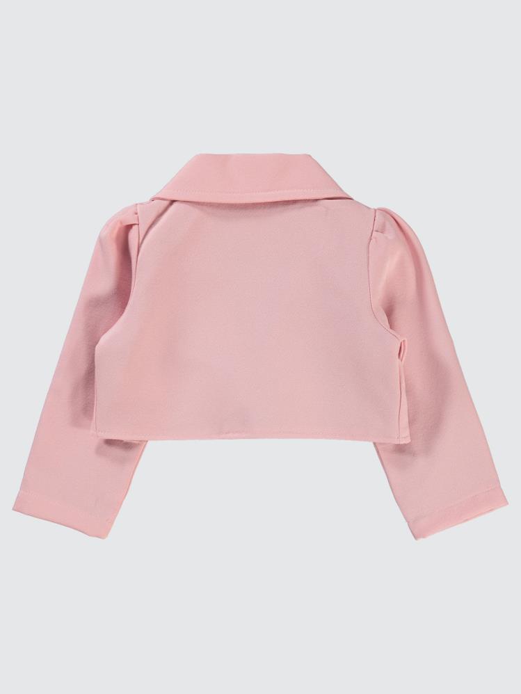 Civil Girls Broşlu 2-5 Yaş Bolero - Pudra