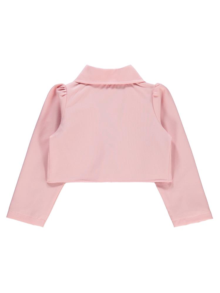 Civil Girls Broşlu 6-9 Yaş Bolero - Pudra