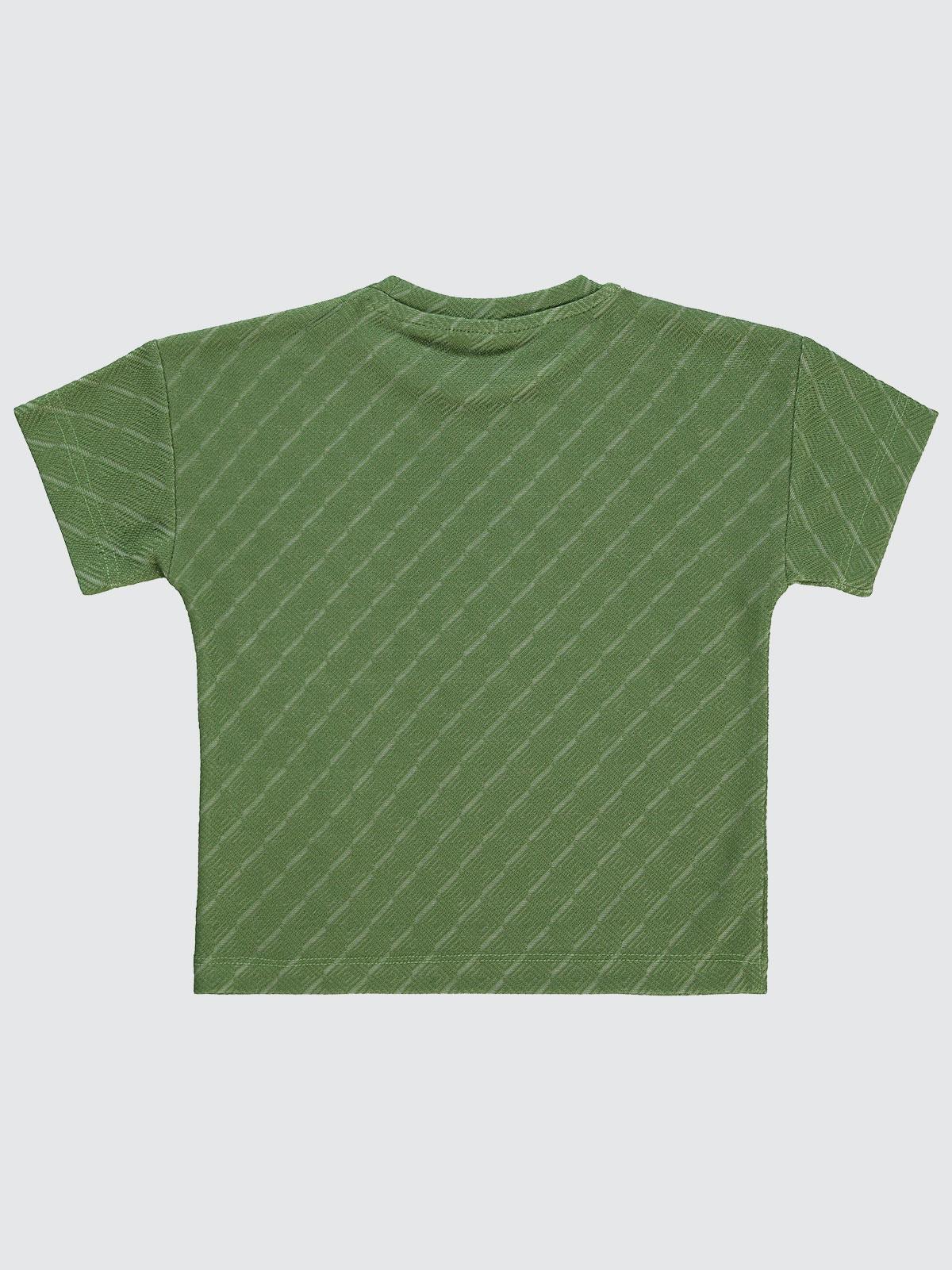 Civil Boys Baklava Desenli 2-5 Yaş Tişört - Haki