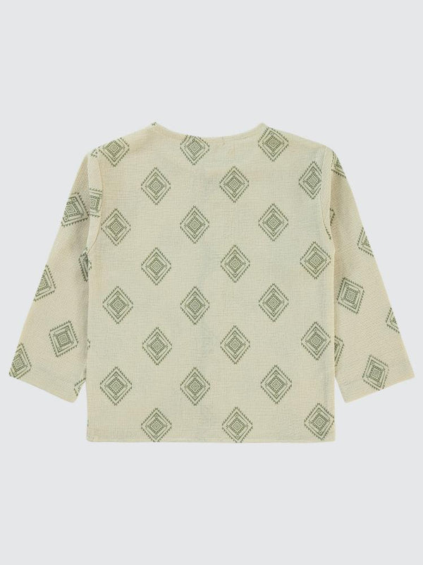 Civil Boys Bohem Desenli 2-5 Yaş Gömlek - Haki