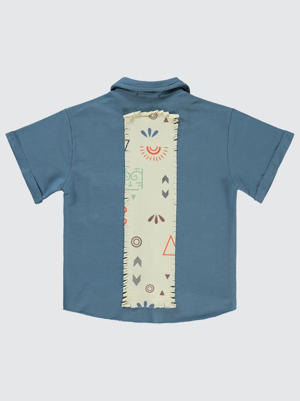 Civil Boys Müslin Cepli Ceket 2-5 Yaş Gömlek - Mavi