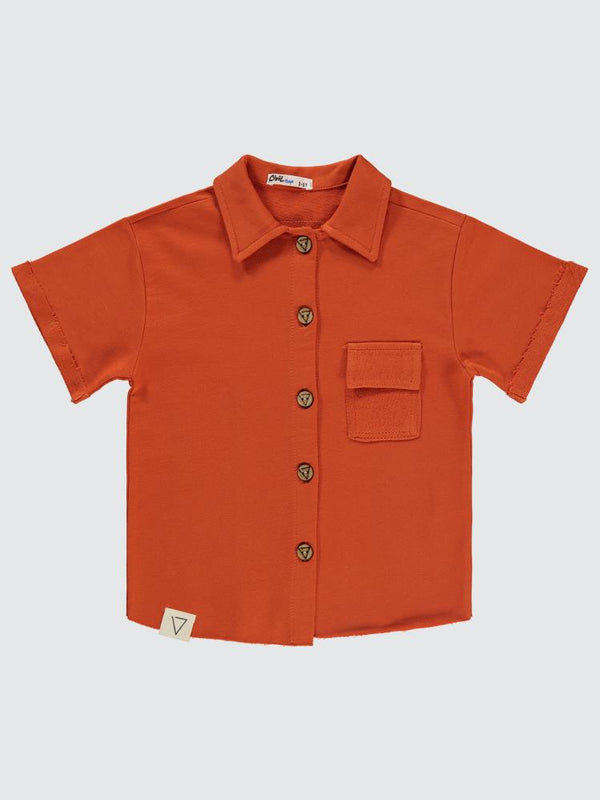 Civil Boys Müslin Cepli Ceket 2-5 Yaş Gömlek - Turuncu