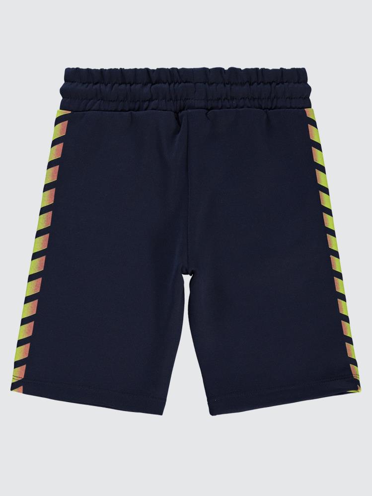 Civil Boys Çizgi Baskılı 6-9 Yaş Kapri - Lacivert