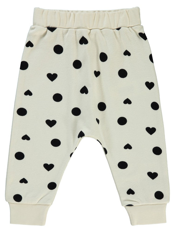 Civil Baby Puanlı Kalp Empirme 6-18 Ay Tek Alt Bebe - Ekru