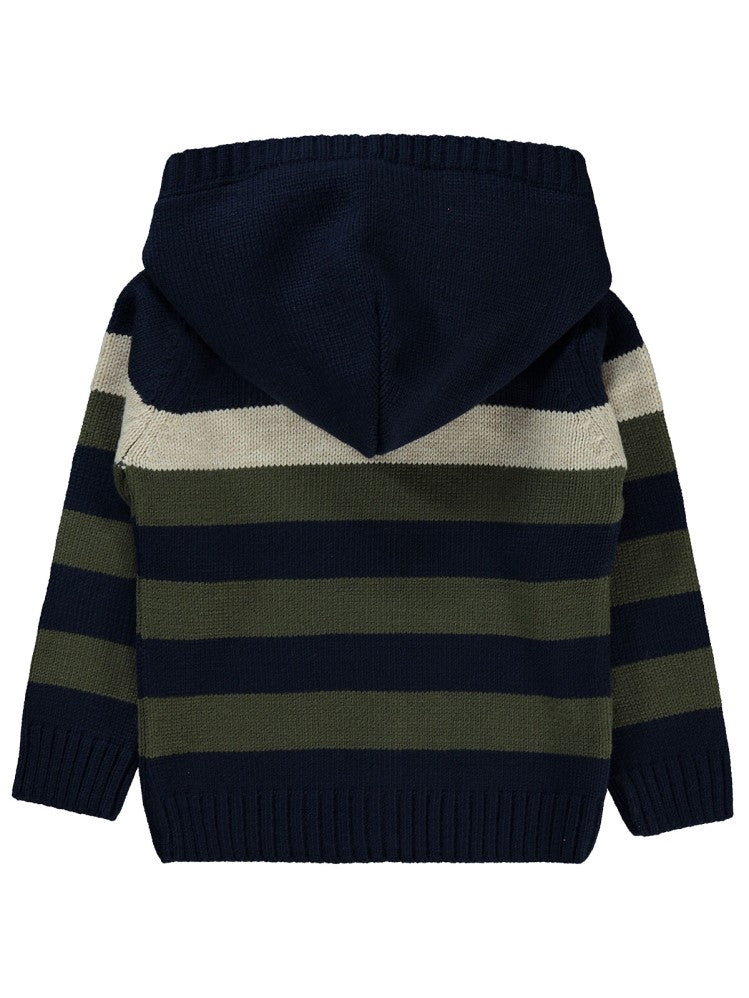 Montella Kapüşonlu Fermuarlı 1-5 Yaş Hırka - Lacivert