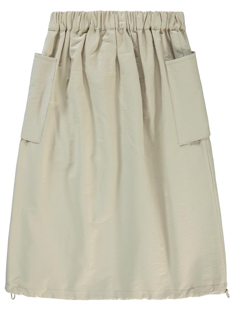 Civil Girls Körük Cepli Uzun 6-9 Yaş Etek - Bej