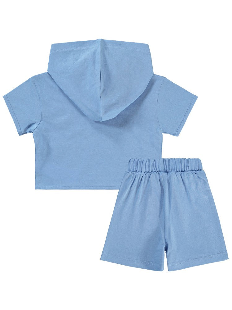 Civil Baby Smile Baskılı 6-18 Ay Takım - Mavi
