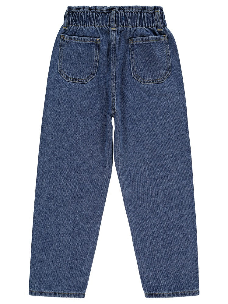 Civil Girls Bel Lastikli 6-9 Yaş Pantolon - Mavi