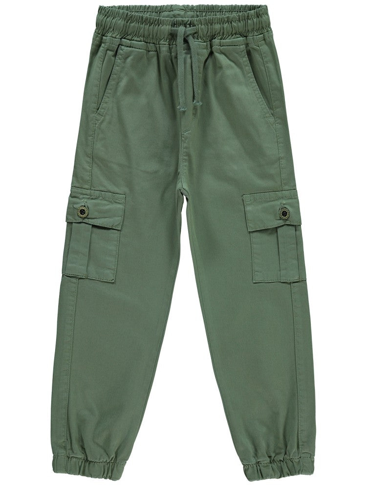 Civil Girls Paçası Lastikli 6-9 Yaş Pantolon - Haki