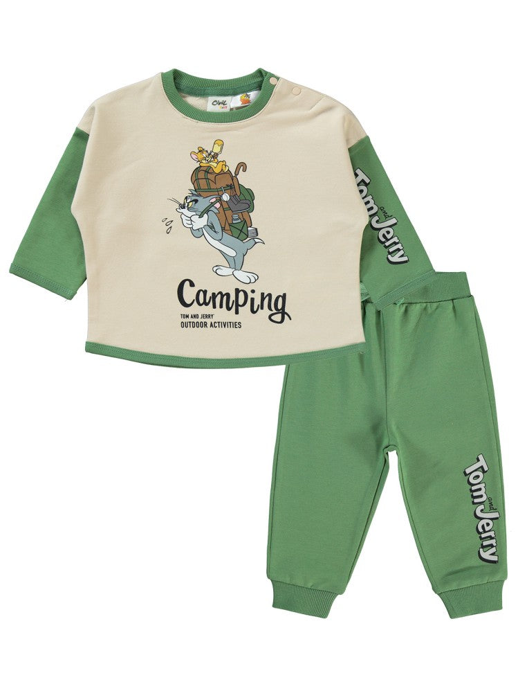 Civil Baby Tom ve Jerry 2'Li 6-18 Ay Takım - Yeşil