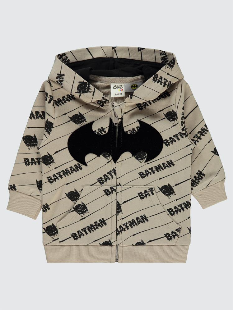 Civil Baby Batman 6-18 Ay Hırka - Bej