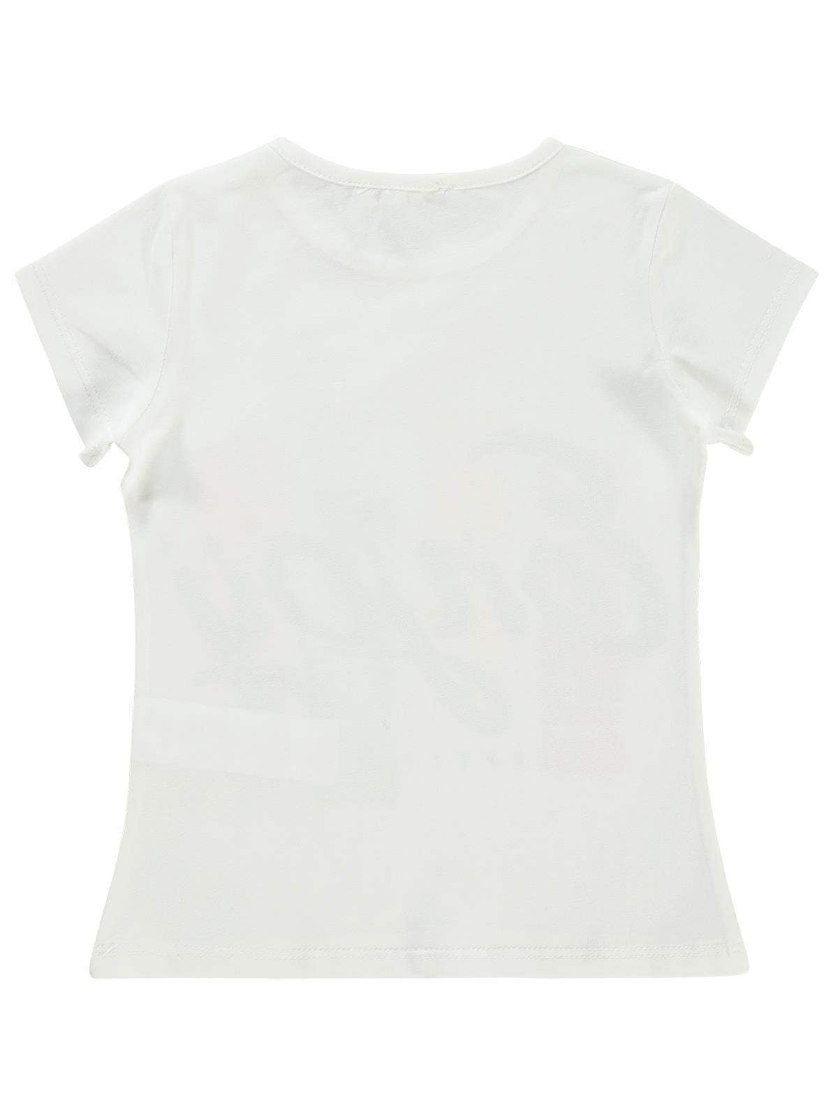 Civil Girls Enjoy Baskılı 2-5 Yaş Tişört - Ekru