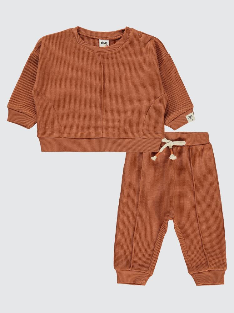 Civil Baby Etiketli 6-18 Ay Takım - Turuncu
