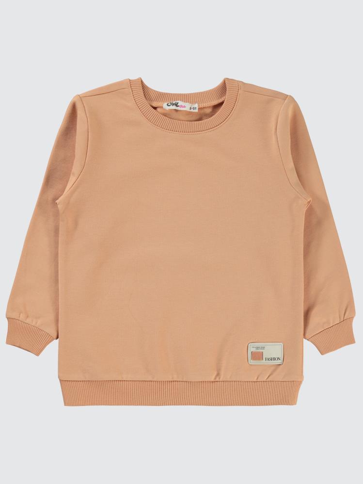 Civil Girls Basic 2-5 Yaş Sweatshirt - İtalyan Kili