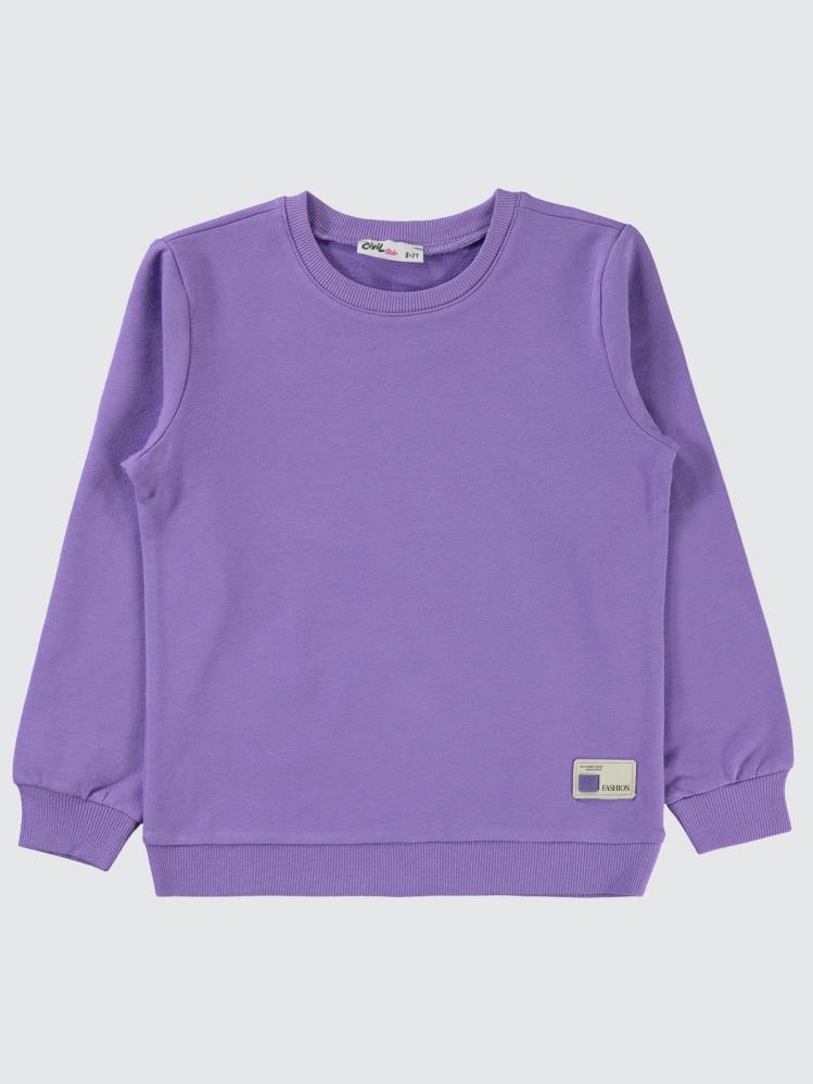 Civil Girls Basic 10-13 Yaş Sweatshirt - Lila