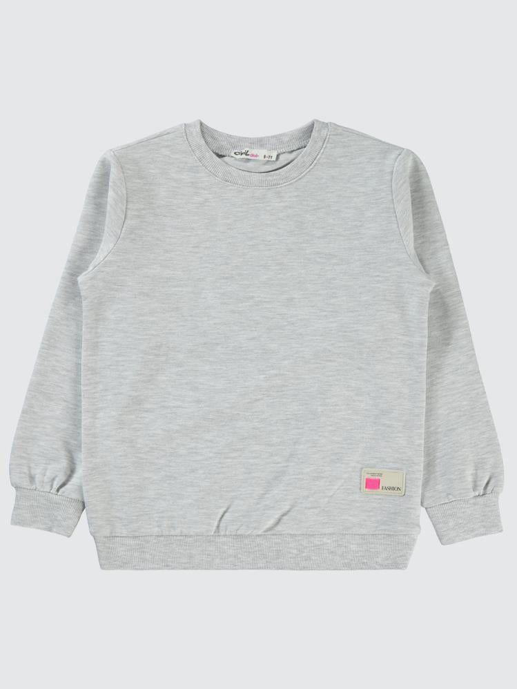 Civil Girls Basic 6-9 Yaş Sweatshirt - Ekru