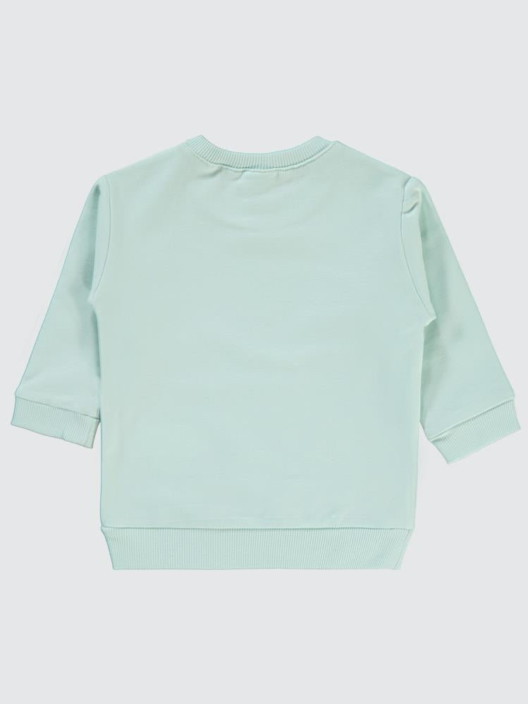 Civil Baby Basic Arma Etiketli 6-18 Ay Sweatshirt - Yeşil
