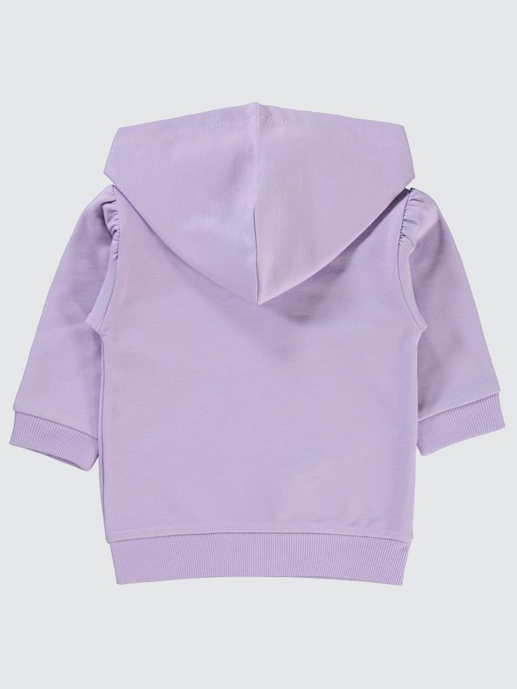 Civil Baby Basic Arma Etiketli 6-18 Ay Sweatshirt - Lila