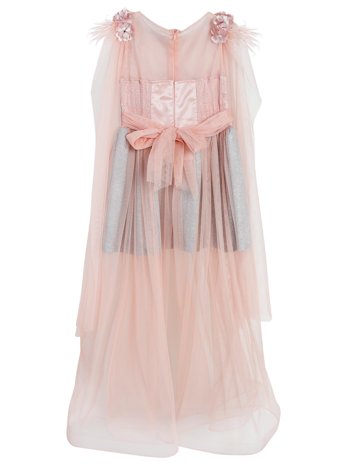 Civil Girls Şal Kollu 6-14 Yaş Abiye - Pudra