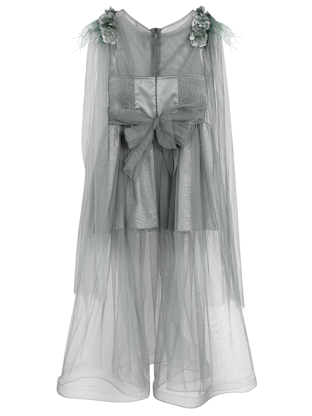 Civil Girls Şal Kollu 6-14 Yaş Abiye - Yeşil