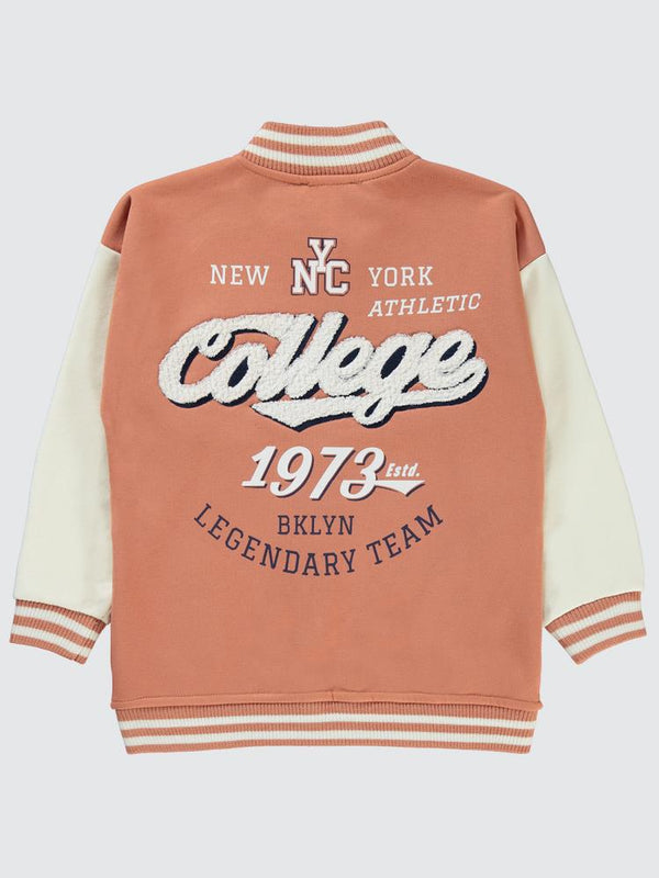 Civil Girls 3 İplik Kolej Hırka 6-9 Yaş Hırka - İtalyan Kili