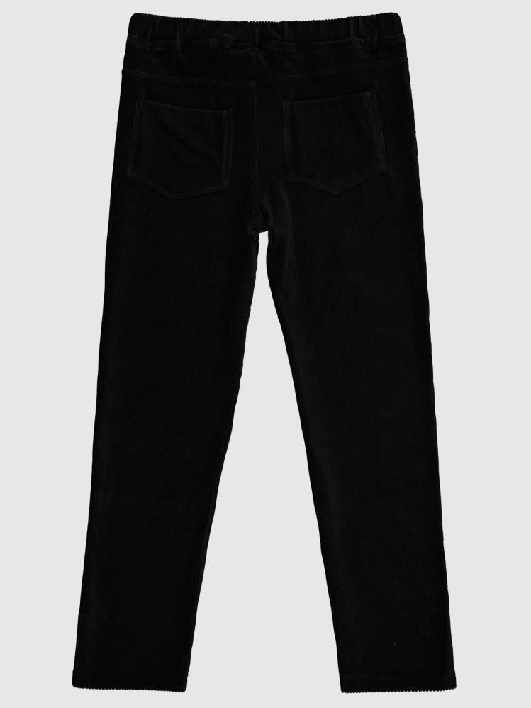 Civil Girls Kadife 10-13 Yaş Tayt - Siyah