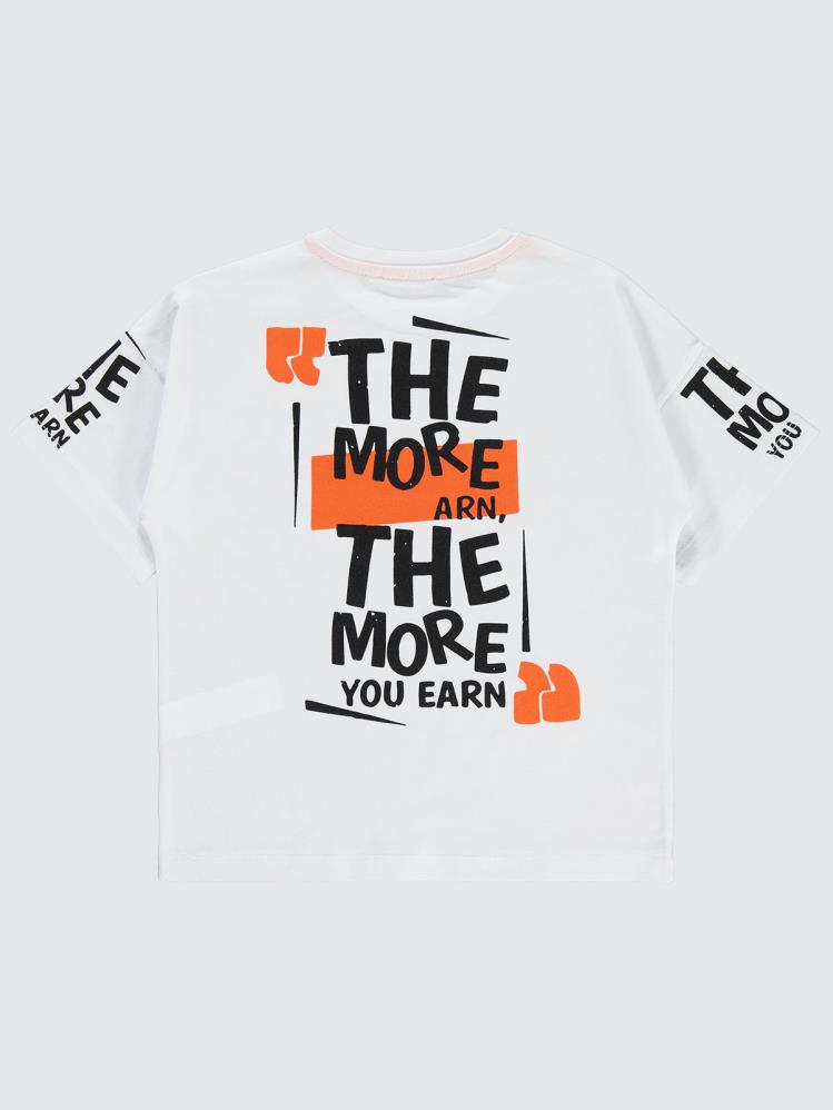 Civil Boys The More Baskılı 10-13 Yaş Tişört - Beyaz