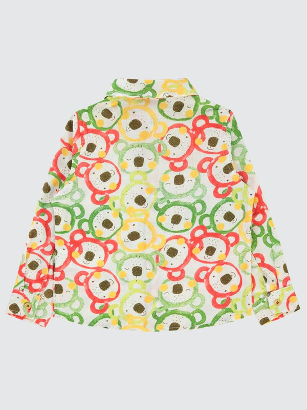 Civil Boys Koala Baskılı 2-5 Yaş Gömlek - Yeşil