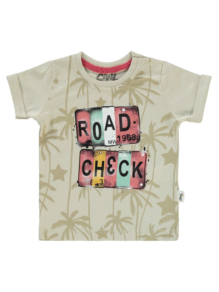 Civil Baby Check Şortlu 6-18 Ay Takım - Gri