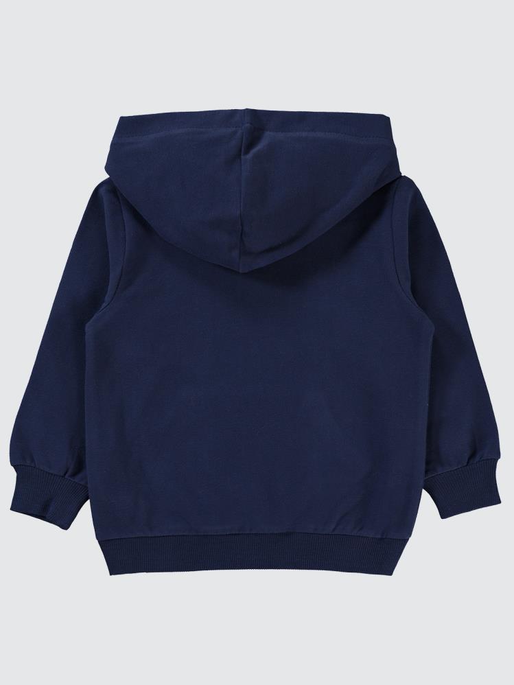 Civil Boys Qr Kod Etiketli Kapşonlu 2-5 Yaş Sweatshirt - Lacivert