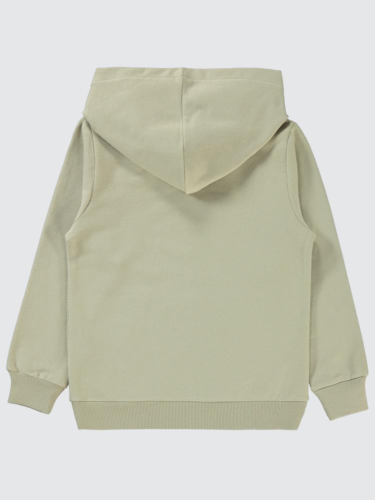 Civil Boys Qr Kod Etiketli Kapşonlu 10-13 Yaş Sweatshirt - Gri