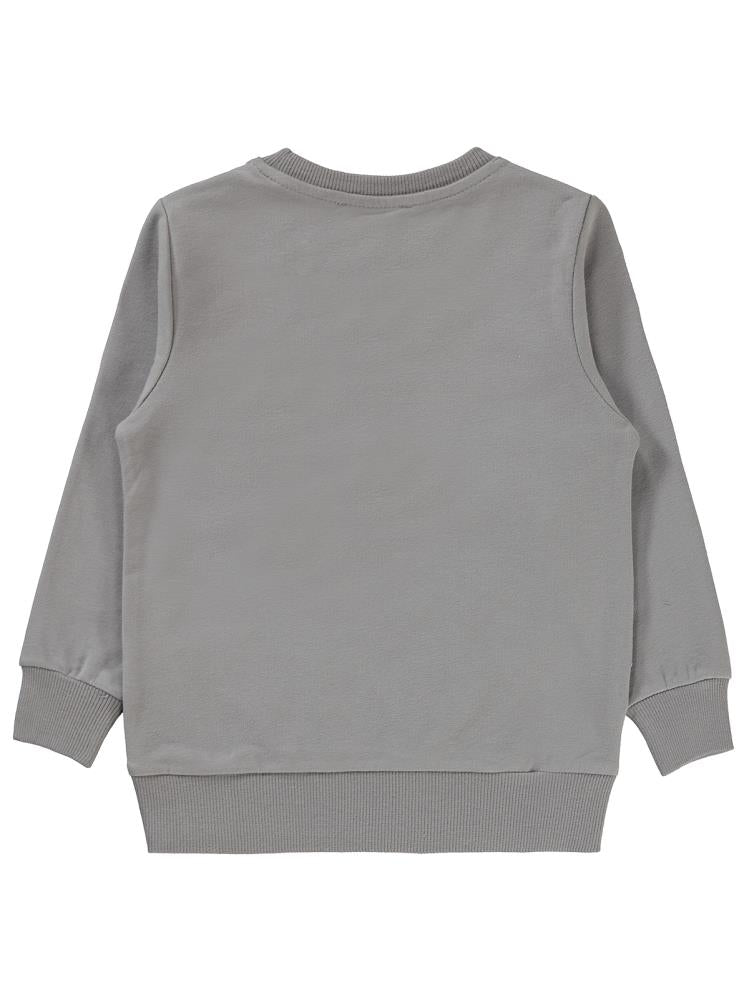 Civil Boys Qr Kod Etiketli 2-5 Yaş Sweatshirt - Gri