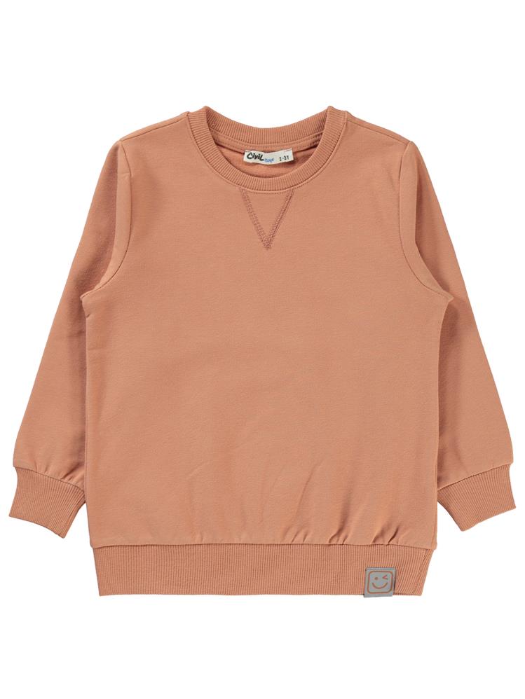 Civil Boys Qr Kod Etiketli 2-5 Yaş Sweatshirt - Turuncu