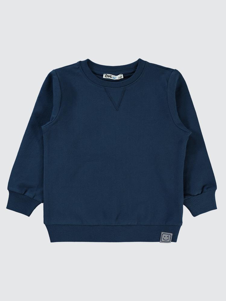 Civil Boys Qr Kod Etiketli 2-5 Yaş Sweatshirt - Lacivert