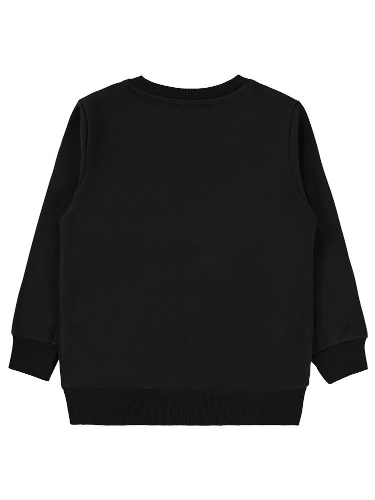 Civil Boys Qr Kod Etiketli 2-5 Yaş Sweatshirt - Siyah