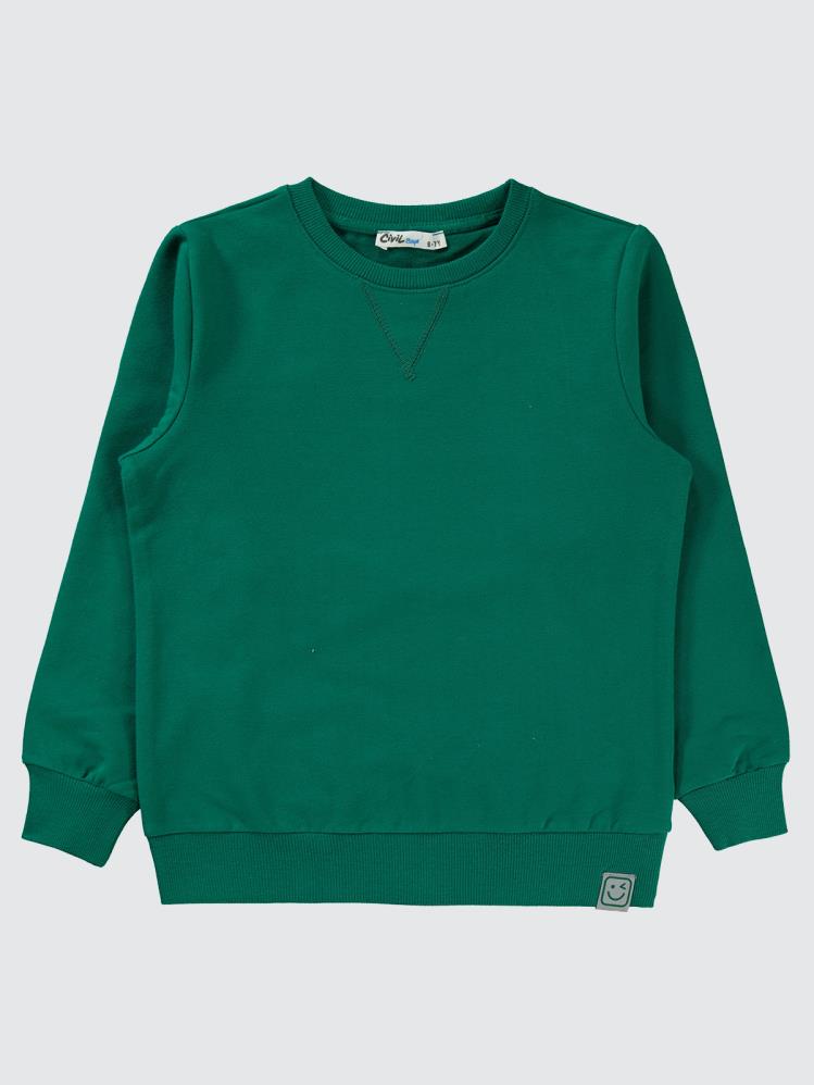 Civil Boys Qr Kod Etiketli 10-13 Yaş Sweatshirt - Yeşil