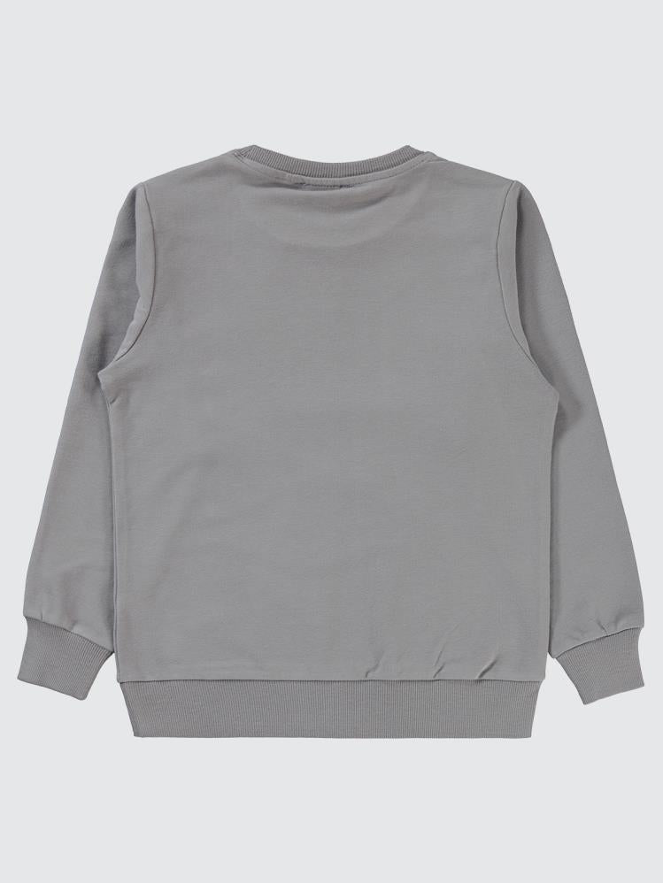 Civil Boys Qr Kod Etiketli 6-9 Yaş Sweatshirt - Gri