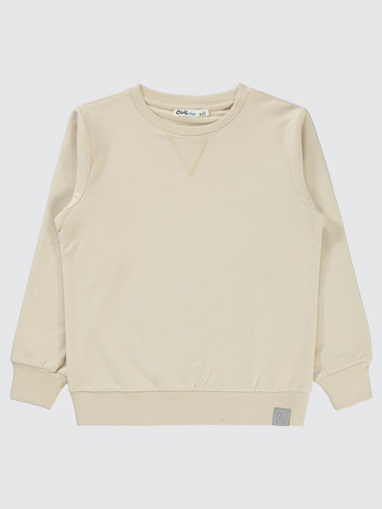 Civil Boys Qr Kod Etiketli 6-9 Yaş Sweatshirt - Gri