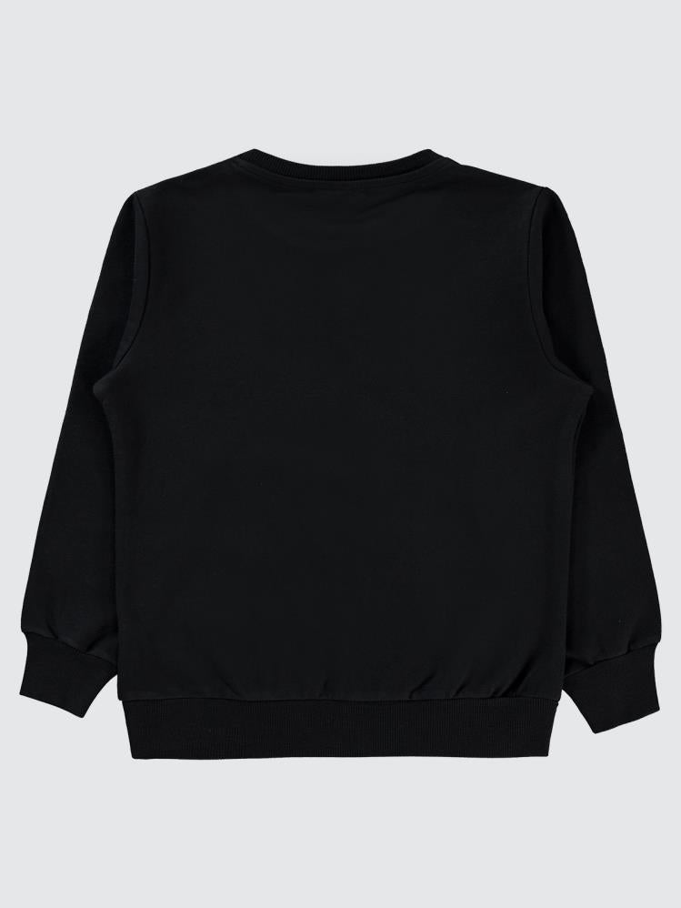 Civil Boys Qr Kod Etiketli 10-13 Yaş Sweatshirt - Siyah