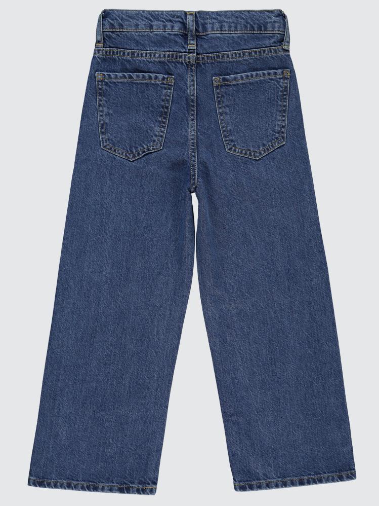 Civil Girls Kesik Paça 10-13 Yaş Pantolon - Mavi