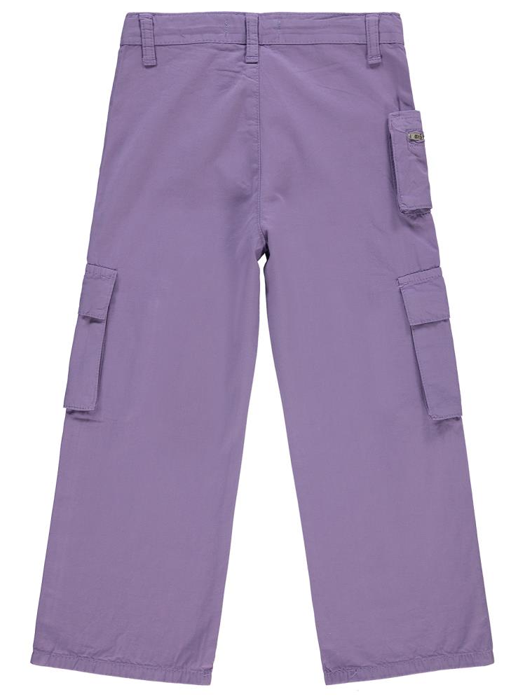 Civil Girls Üç Cepli Kargo 10-13 Yaş Pantolon - Lila