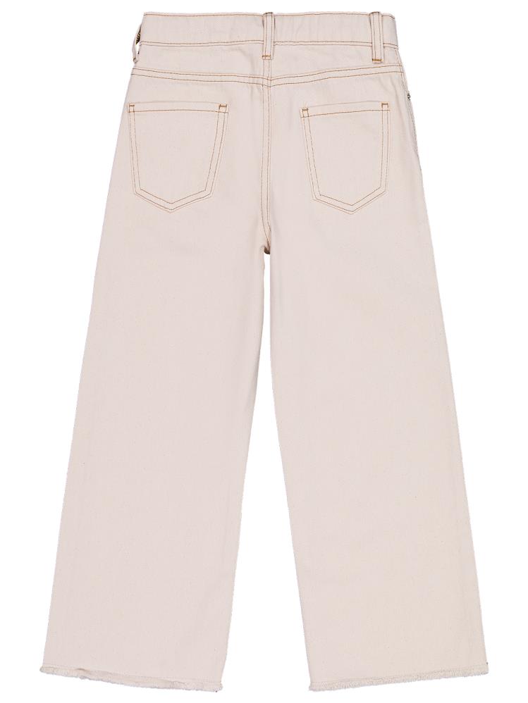 Civil Girls Kesik Paça 10-13 Yaş Pantolon - Ekru