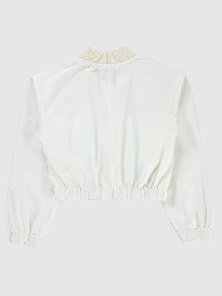 Civil Girls Crop 10-13 Yaş Ceket - Beyaz