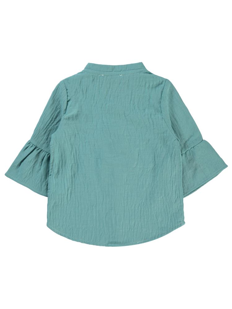 Civil Girls Valon Kol 2-5 Yaş Gömlek - Yeşil